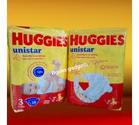 11 Pacchi (198 Pannolini) Pannolino Huggies Unistar Taglia 3 (4/9 Kg)