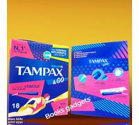 11 Pacchi (198 Tamponi) TAMPAX & GO Mini Assorbenti Interni con Applicatore