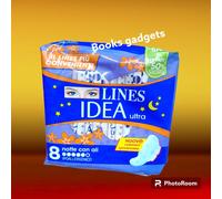 11 Pacchi (88 Assorbenti) Lines Idea Ultra Notte con Ali Ipoallergenico