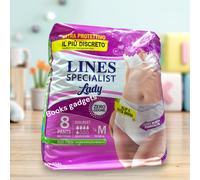 11 Pacchi (88 Mutandine tg.M) Lines Specialist Lady Pants Discreet Incontinenti