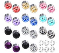 11 Paia Di Orecchini Magnetici, 6 Clip Per Orecchie, Orecchini A Testa Rotonda, Orecchini Con Strass, Orecchini Gioielli, Accessori Da Donna