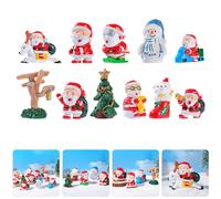 11 Pcs Animali in Resina Miniatura Figurine Dell'albero Di Natale