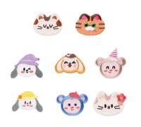11 PCs Cucire Su/Ferro Su Macchie Cartone Animato Ricamato Animali Appliques Cucire Per Decorazioni Sacchetto