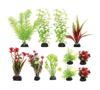 11 Pcs Decorazione Simulata Di Acquatica Piante Artificiali Dell'acquario