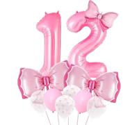 11 PCS Palloncini Compleanno 12 Anno, Decorazioni Compleanno 12 Annos, Numero 12 Compleannos, Adatto Per Feste Di Compleannos Per Ragazze, Feste A Tema Rosa