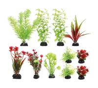 11 Pcs Piante Per Acquario Decorazioni Acquatiche Di Plastica Finte