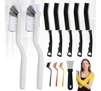 11 Pcs Spazzola Per La Pulizia Delle Fessure, Cleaning Brush Multifunzionale Pulisci, Fughe Pavimenti, Spazzola Pulizia Fessure, Spazzola Per Pulire Doccia, Per Una Pulizia Profonda Di Pavimenti Di Pi