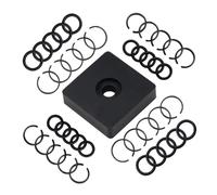 11 pezzi, 10 set da 1/2 pollice e 10 set da 3/8 pollice, anello di ritegno a impatto, anello di attrito + O-ring, strumento di installazione 'incudine for anello di bloccaggio a impatto