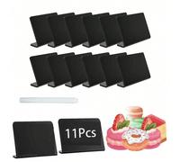 11 pezzi/6 pezzi/2 pezzi Mini lavagne con penna, cartelli per buffet, facili da scrivere e cancellare, riutilizzabili e non rimovibili, possono essere usati come cartelli da tavolo, etichette per tavo