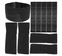 11 Pezzi Bracciale Nero Elastico Regolabile per Lutto e Cerimonie | Poliestere Stretch, Uso Versatile in Memoriali e Riti, Tema Calcio, Stile Semplice ed Elegante