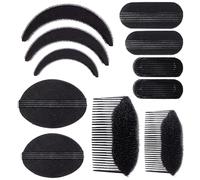 11 pezzi Bump It Up Volume Capelli Nero Invisibile Soffici Pad Pettini Clip Spugna Styling Treccia Strumento Inserto ed Estensioni Chignon Updo Accessori per Donne FAI DA TE Acconciature Danze Feste