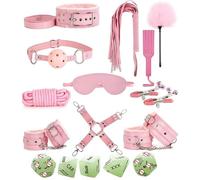 11 Pezzi Di Rosa Pu Liscio In Pelle Pratica Set Con 5 Cubo Fluorescente Verde Accessori Dadi, Accessori Di Allenamento Sportivo - K + 5