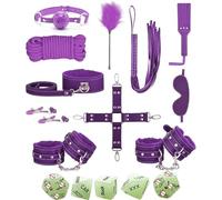 11 Pezzi Di Viola Pu Liscia In Pelle Pratica Set Con 5 Cubo Fluorescente Verde Accessori Dadi, Accessori Di Allenamento Sportivo - K + 9