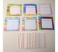 11 pezzi Grafico di ricompensa di incentivo per la classe e la casa, per il comportamento dei bambini e degli studenti, grafico adesivo per il comportamento dei bambini a casa, grafici di incentivazio