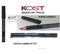11 Pezzi Kost Make Up Italia N°119 MATITA LABBRA Marrone Full Color Lip Pencil
