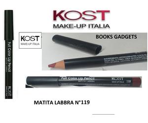 11 Pezzi Kost Make Up Italia N°119 MATITA LABBRA Marrone Full Color Lip Pencil