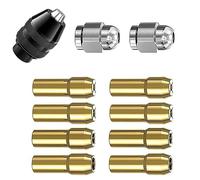 11 pezzi Mandrino Per Trapano Dremel 4486 Pinze Argento 4485 Dremel Dado A Pinza In Ottone Per Dremel 4000 0.8 mm a 3.2 mm rotanti multiuso Dremel per trapano Dremel 4000, 3000, 300, 200, 100, 8200