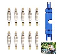 11 Pezzi Nucleo Valvola Bici, Valve Core Remover Repair Tool Kit sostituzione Strumenti per la Rimozione della Multifunzione Rimuovere Attrezzidel del Nucleo della Valvola di Bicicletta Presta