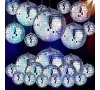 11 Pezzi Palla da Discoteca,Disco Mirror Ball,Specchio Decorativo Sfera,Sfere da Discoteca a Specchio,per Decorazione Dell'Albero di Natale,Decorazioni per Feste Scintillanti