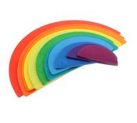 11 Pezzi Puzzle Arcobaleno In Legno Giocattoli Educativi Montessori Per Bambini