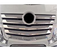 11 Pezzi Set Specchio Acciaio Inox Anteriore Griglia Cover per Mercedes Actros