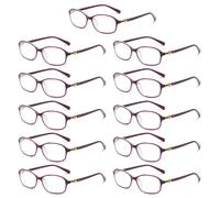 11 Pk da Donna Blu Luce Blocco Occhiali da Lettura per Computer Carta Lavoro