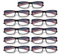 11 Pk Unisex da Uomo Blu Luce Blocco Occhiali da Lettura Nero Bianco Telaio