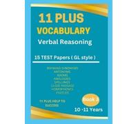 11 Plus Help to 11 Plus Vocabulary Verbal Reasoning Book 3 - 10 to (Tascabile)
