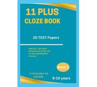 11 Plus Help to Success 11 Plus Cloze Book (Tascabile)