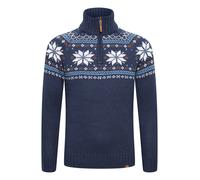 11 Project Pullover 'Tim' blu / marrone / arancione / bianco Uomo 11 Project L