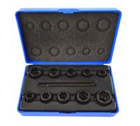 11 pz. 3/8" Twist Socket Dado Style Bullone Twist Socket Wheel Lock Dado Remo...