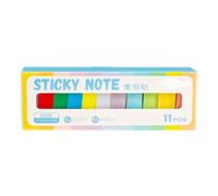 11 Pz Aesthetic Sticky Note Coloured Index Tabs Memos Pad Facile Da Scrivere
