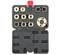 11 Pz/Set Parti del Router Guida del Router Kit Boccola Guida Modello in Ottone con Adattatore per Router Adattatore Dado di Bloccaggio