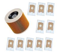 11 pz/set Sacchetti di Polvere Cartuccia del Filtro, for Karcher 6.959-130.0 WD3 MV3 Parti