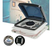 11" RV Caravan Roof Vent 3-Speed Motor RV Fan 12V Skylight With LED Light A7
