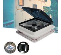 11" RV Caravan Roof Vent 3-Speed Motor RV Fan 12V Skylight With LED Light S1
