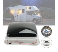 11" RV Caravan Roof Vent 3-Speed Motor RV Fan 12V Skylight With LED Light S1