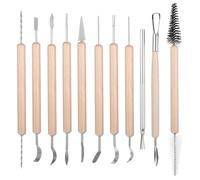 11 strumenti per argilla, strumenti di modellazione, strumenti per la scultura dei polimeri, pasta per modellare, set di vasi, accessori per ceramiche professionali e principianti, per fai da te