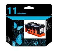11 Testina di Stampa Inchiostro C4810A C4811A C4812A C4813A Sostituzione per Stampanti HP Designjet 100 110 111 500 510 800 813 850 500ps 800ps 9110 9120 9130 K850,4 Colors-1 Pack