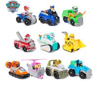 11 tipi autentico Paw Patrol Everest Ryder Rex Skye Chase Rocky Zuma Veicolo con figura da collezione Regalo di compleanno Giocattolo per bambini