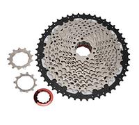 11 Velocità Accessorio per biciclette per mountain bike per bici da volo da 50 t per ciclismo in acciaio cromimoliano nero argento nero