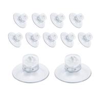 11 ventose con filettatura, ventose con filettatura, ventose per finestre, bottoni a ventosa, con dado zigrinato, senza foratura, PVC, per finestre, auto, decorazione, sospensione (diametro 30 mm)