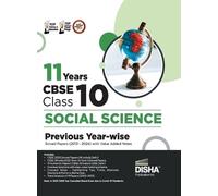 11 Years Cbse Class 10 Social Science Previous Year-Wise Solved Pape (Tascabile)