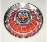 110.0007A COPPA RUOTA 8 VESPA IN FERRO CROMATA ROSSO