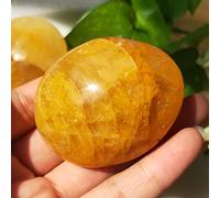 110-200g Naturale Cristallo Di Quarzo Dorato Palma Pietra Gialla Gemme Cadute Ansia Alleviare Lo Stress A Forma Di Guarigione Adatto for La Casa LIUZIIHAYIN (Size : 150-170g)