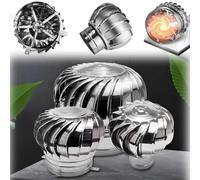 110-400mm Comignolo Girevole In Acciaio Inox 304, Aspiratore Fumi Girevole, Cappello Eolico Per Camini Fabbriche Fattorie Laboratori Cucine Tetti Casa(200mm/7.9in)