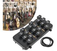 110 accordi per esercitare la chitarra contro il dolore alle dita | Robusto materiale ABS, design nero, durevole, facile da pulire, protegge le corde