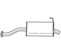 110 cv Silenziatore posteriore per Honda Civic VII Hatchback EP, EU, EV 1.6i 159