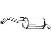 110 CV SILENZIATORE POSTERIORE PER NISSAN Note E11, NE11 1.6 KW 81 CV 110