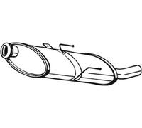 IZAWIT 27.166 Marmitta adatto per PEUGEOT 406 (8B)